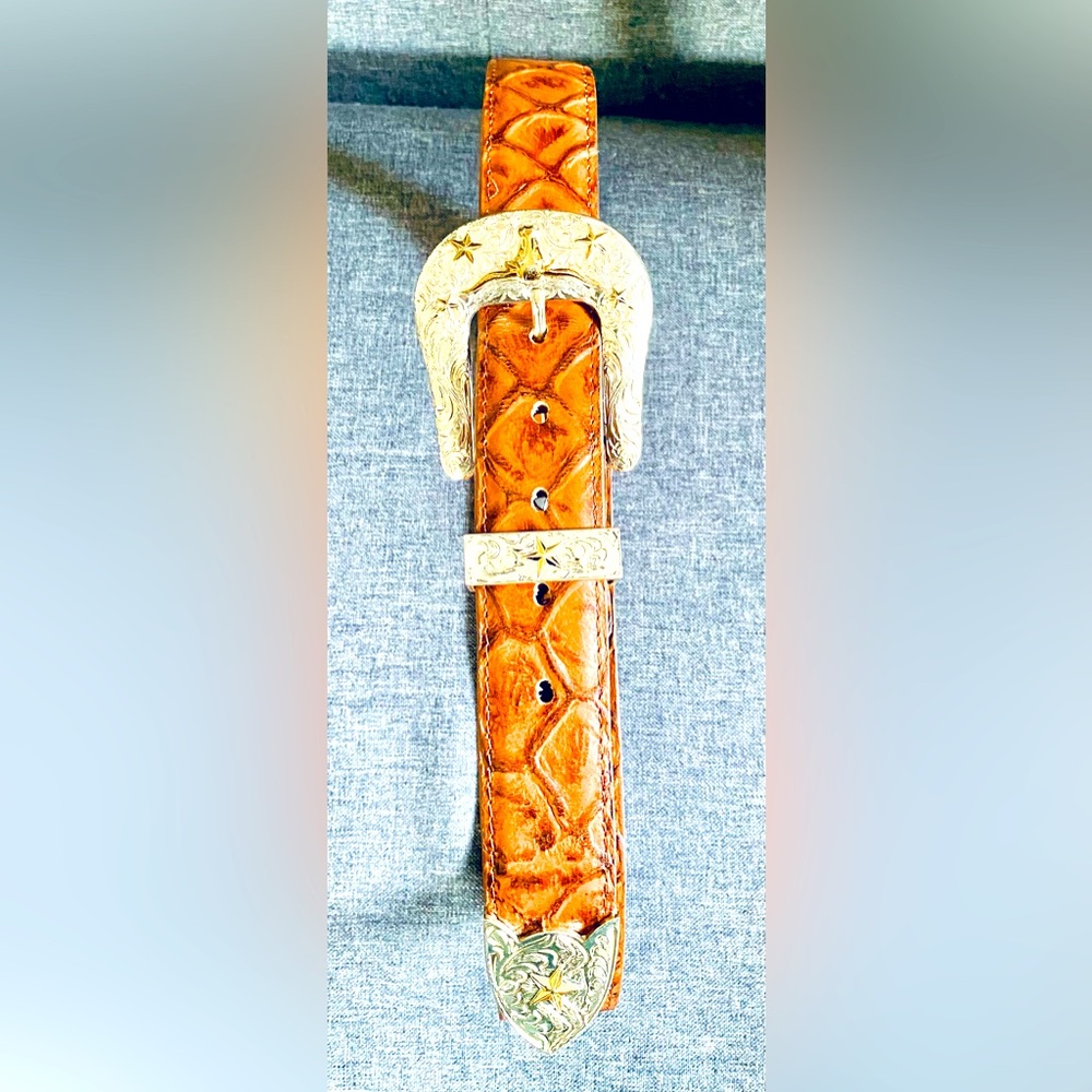 Western Belt Pirarucu Chesnut Ginger - Picture 8 of 12